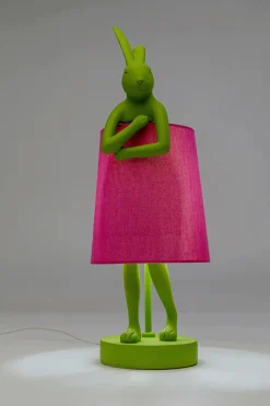 Tischleuchte Animal Rabbit Grün/Pink 50cm