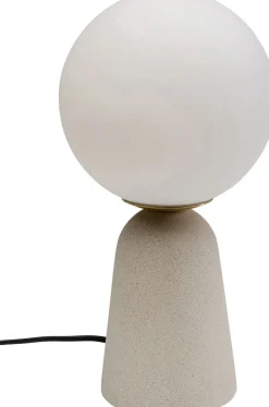 Tischleuchte Bollie Beige 33cm