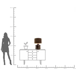 Tischleuchte Calamaro 58cm