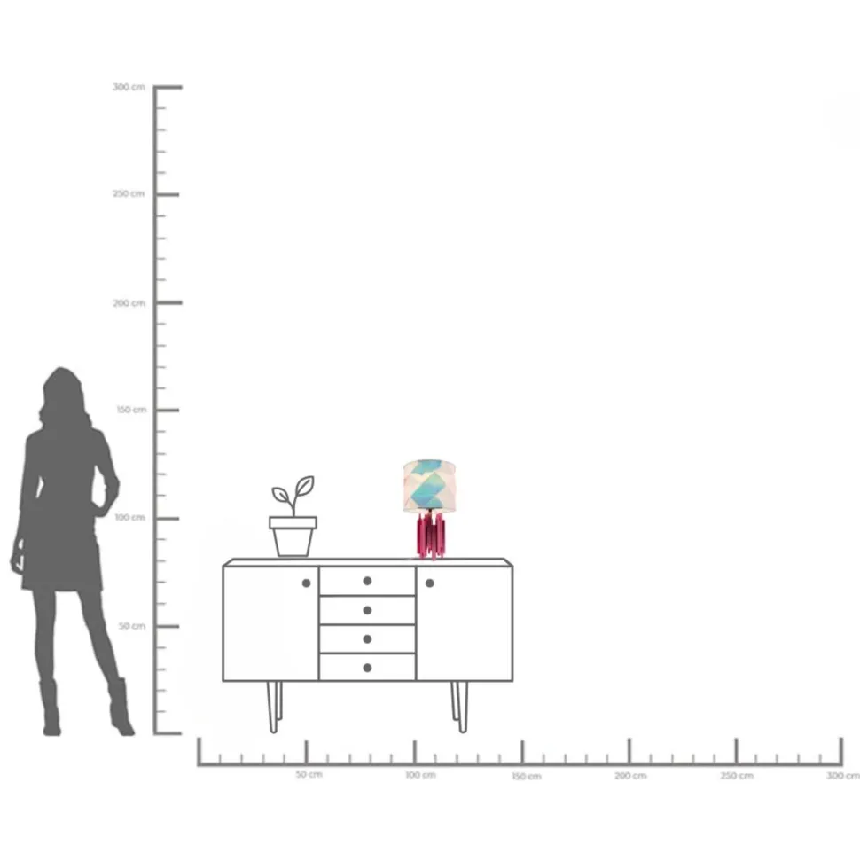 Tischleuchte Coachella Colore 45cm