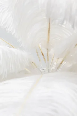 Tischleuchte Feather Palm Weiß 60cm