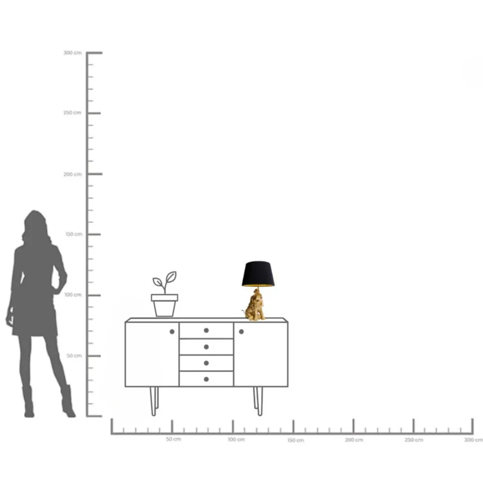 Tischleuchte Happy Elefant 48cm