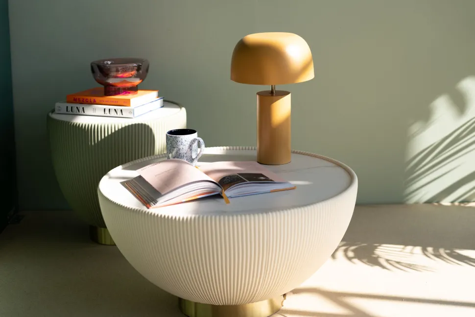 Tischleuchte Loungy Curry 38cm