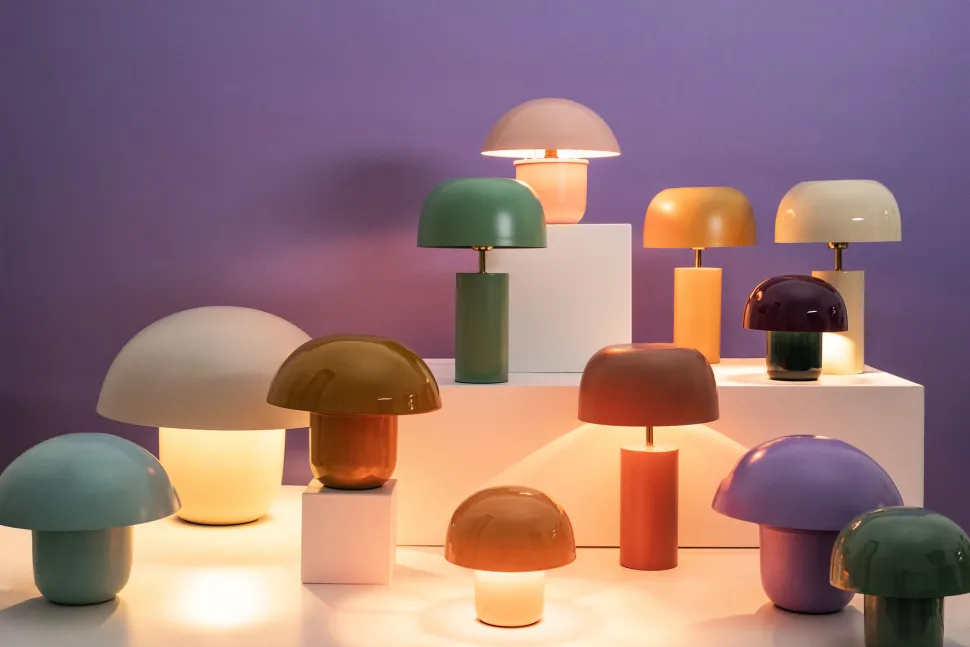 Tischleuchte Loungy Curry 38cm