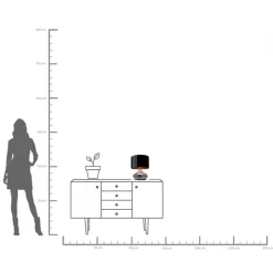 Tischleuchte Mamo Deluxe Grau 38cm