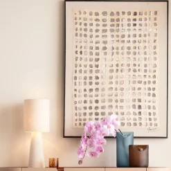 Tischleuchte Marleen Beige Boucle 60cm