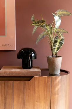 Tischleuchte Mushroom Schwarz 20cm