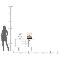 Tischleuchte Nature Vertical 43cm