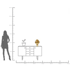 Tischleuchte Supernova Gold 38cm