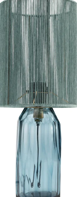 Tischleuchte Vecchio Blau 42cm