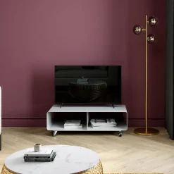 TV Board Lounge M Mobil Weiß