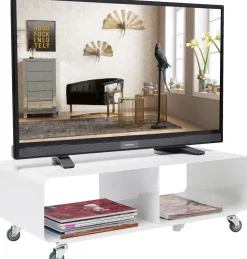 TV Board Lounge M Mobil Weiß