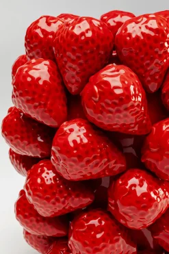 Vase Strawberries Rot 24cm