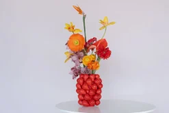 Vase Strawberries Rot 24cm