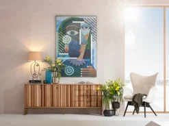 Vase Vesuv Schwarz 51cm