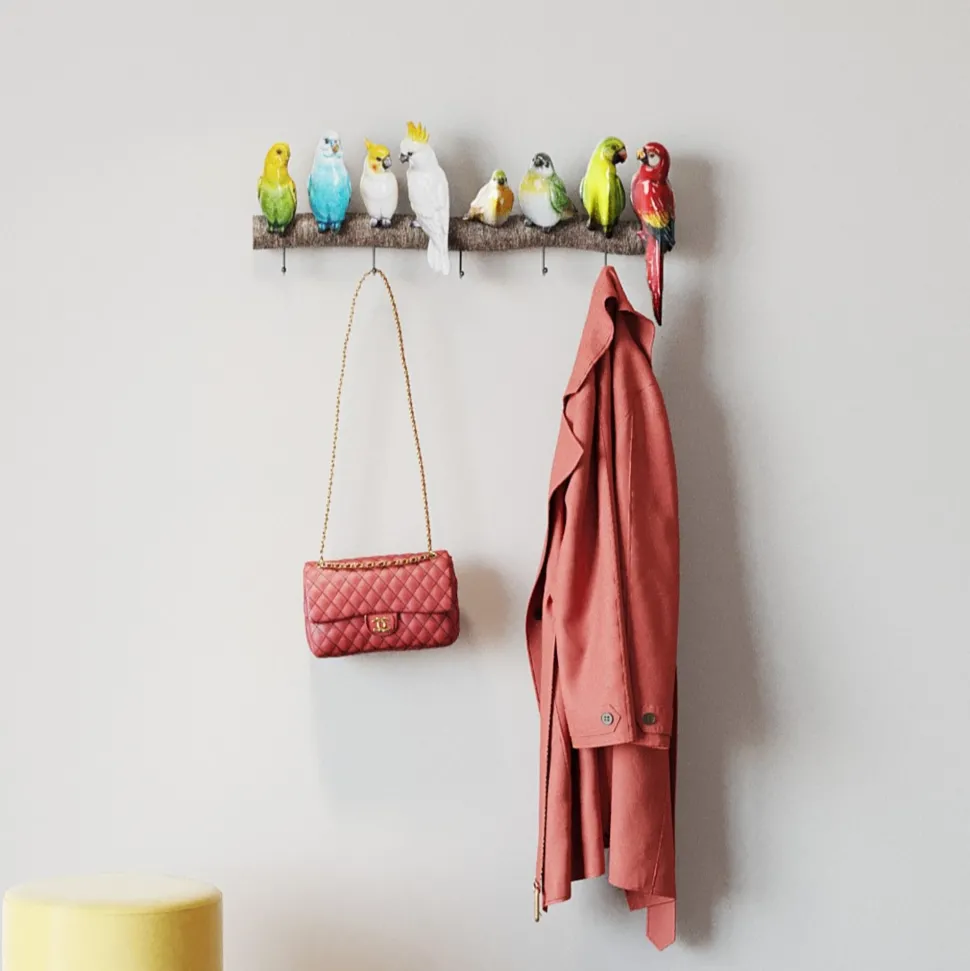 Wandgarderobe Exotic Birds