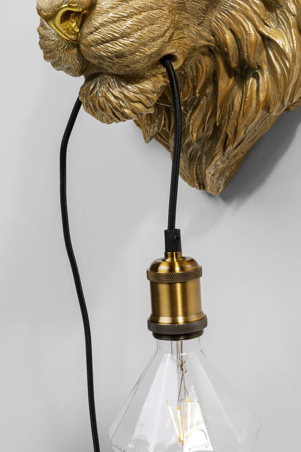 Wandleuchte Animal Tiger Head 34cm