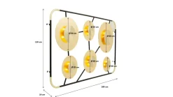 Wandleuchte Disc 6er