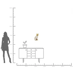 Wandobjekt Cat Mirror 38cm