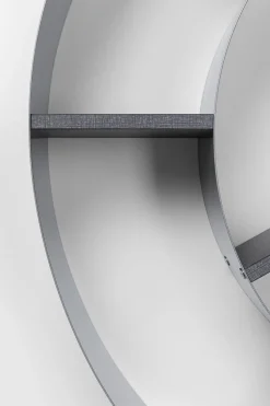 Wandregal Snail Silver grau