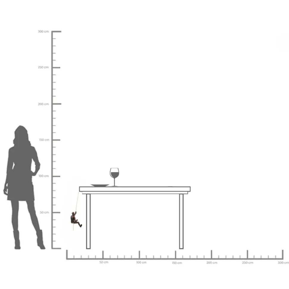 Wandschmuck Climber Rope