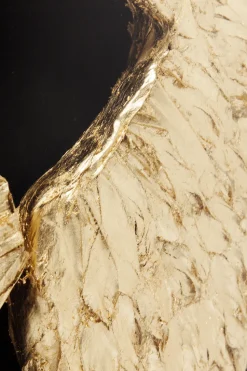 Wandschmuck Wings Gold Black 120x120cm