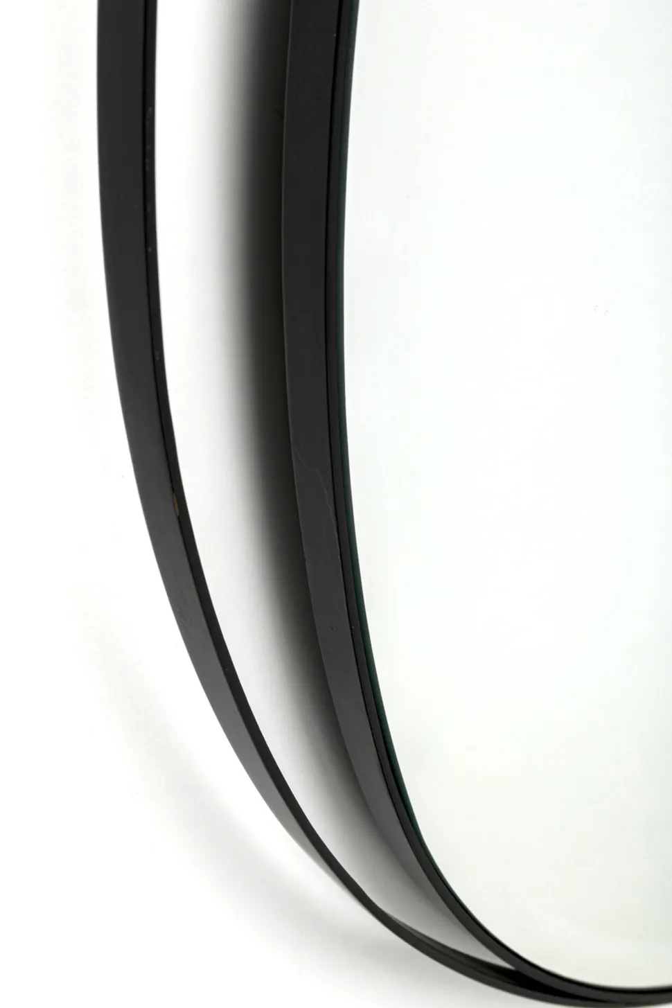 Wandspiegel Bonita Schwarz Ø80cm