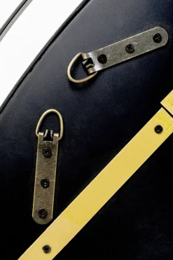 Wandspiegel Bonita Schwarz Ø80cm