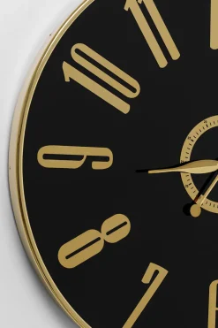 Wanduhr Casino Schwarz Ø76cm