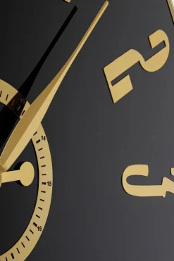 Wanduhr Casino Schwarz Ø76cm