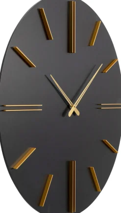 Wanduhr Luca Schwarz Ø70cm