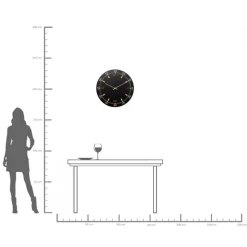 Wanduhr Milk Bar Schwarz Ø60cm