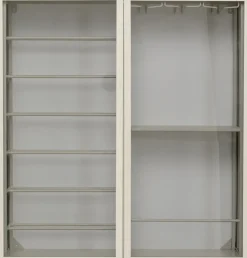 Wandweinregal Porto Greige 75x80cm