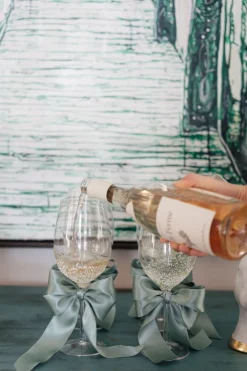 Weinglas Confetti Grün 24 cm