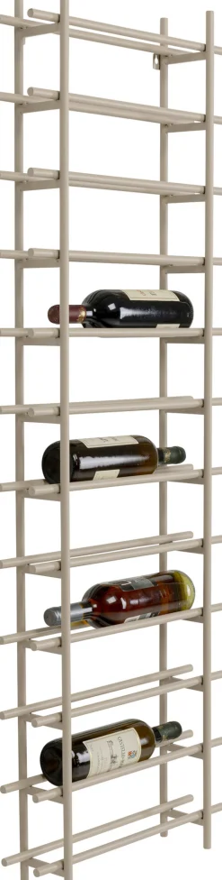 Weinregal Cape Town Hellgrau 45x136cm