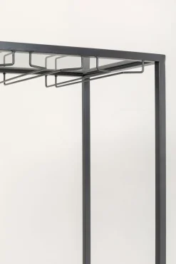 Weinregal Porto Bar Schwarz 60x170cm