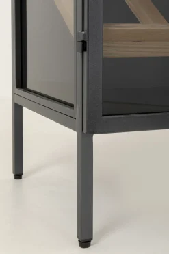 Weinregal Porto Bar Schwarz 60x170cm