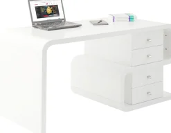 White Club Schreibtisch Snake 150x70cm